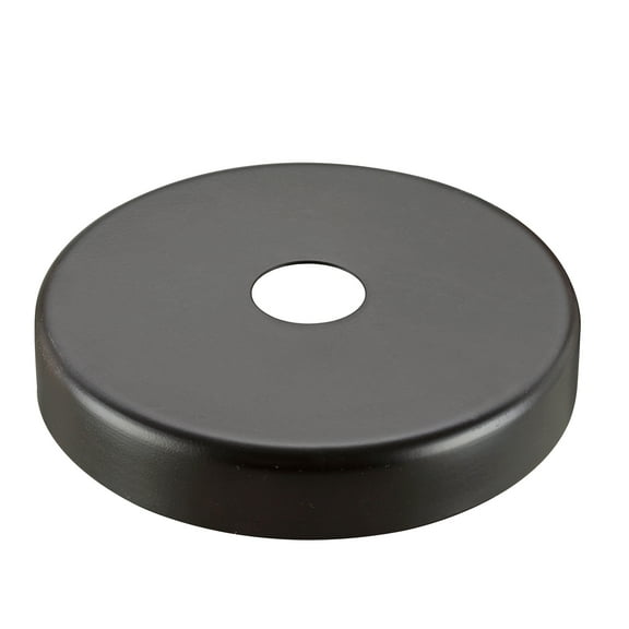 Aspen Creative 21506-11 Oil Rubbed Bronze Contemporary Chandelier Fixture Canopy, 5-1/8" Diameter, 1" Center Hole