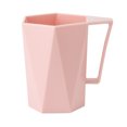thumbnail image 2 of Walbest Creative Plastic Geometric Shape Mouthwash Cup, Couple Mouthwash Cup for Bathroom, 2 of 7