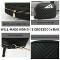 thumbnail image 4 of Crossbody Bag for Women Genuine Leather Shoulder Bag with Chain Strap Trendy Purse Small Size, 4 of 7