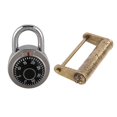 thumbnail image 1 of 1Pcs Round Fixed Dial Combination Padlock Defender 50Mm & 1Pcs Antique Chinese Style Lock Password Locks for Drawer,1 * Round turntable password padlock 1 * Letter password padlock, 1 of 8