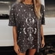 thumbnail image 1 of Pntutb Blusa de manga corta con estampado de manga corta vintage para mujer Pntutb Pntutb-3334, 1 of 9