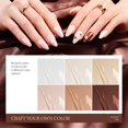 thumbnail image 3 of Set de esmaltes de uñas en gel Beetles Brown Nude, 6 colores, 7,5 ml, 3 of 9
