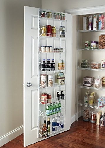 6 Shelves Rack Over The Door Bathroom Organizer Kitchen Pantry Spice Storage 