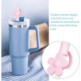 thumbnail image 3 of 3 Pack Compatible with Stanley 30&40 Oz Tumbler, 10mm Cloud Shape Straw Covers Cap, Cute Silicone Cloud Straw Covers, Straw Protectors, Soft Silicone, 3 of 4