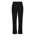thumbnail image 6 of Womens Sweatpants, Comdrip Women Fashion Casual High Waisted Solid Color Wide Leg Sweatpants Womens Flare Sweatpants Black L, 6 of 6