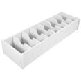 thumbnail image 1 of Card Index Box 1Pcs White PVC WPC Board for Business Users 14.3x4.7x2.5in Multilayer Design, 1 of 8