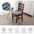 thumbnail image 7 of Whihome Waterproof Seat Covers for Dining Room Chairs Set of 6, Stretch Chair Seat Slipcovers Dining Chair Cover Removable Washable Chair Protctor Cover, 7 of 7