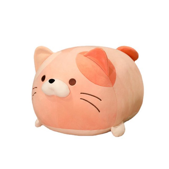 Super Soft Plush Cat Pillow, Can Be Used for Sofa Beds and Chairs, (Pink, 35Cm)