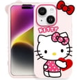 thumbnail image 2 of for iPhone 17 Pro Max 6 6s 7 8 Plus XR Xs Max 11 12 13 14 15 16 Plus Case for Samsung Galaxy A16 A15 A14 Cute Funny Cartoon Kawaii Hello Kitty Phone Case 3D Character Soft Silicone Pink Cover Case, 2 of 6