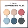 thumbnail image 2 of Set de esmaltes de uñas en gel CANNI, 6 colores, 9 ml, sin hemas, marrón nude, 2 of 6