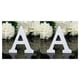 thumbnail image 4 of Guardurnaity 8cm 26 White Large Letters Alphabet Lightweight Wedding Portable Ornament Photography Decoration Party Props Home 27 # 2piezas, 4 of 6