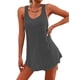 thumbnail image 3 of Trajes de Baño para Mujer, Vestidos de Playa Básicos, Sin Mangas, con Cuello en U, para Playa Gris XL, 3 of 9