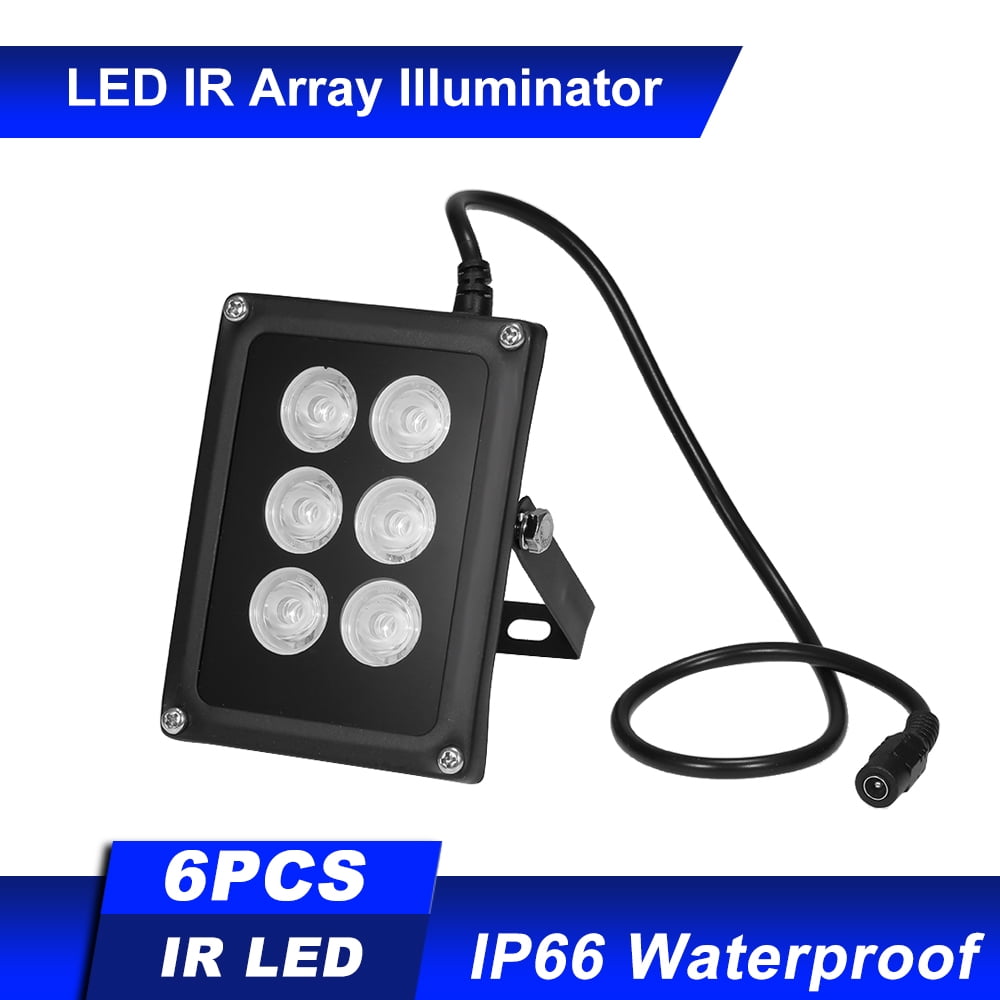 Splenssy 96 LEDS IR Illuminator 850nm Array Infrared Lamps With Sensor 12v Night Vision Outdoor Waterproof For CCTV Security Camera