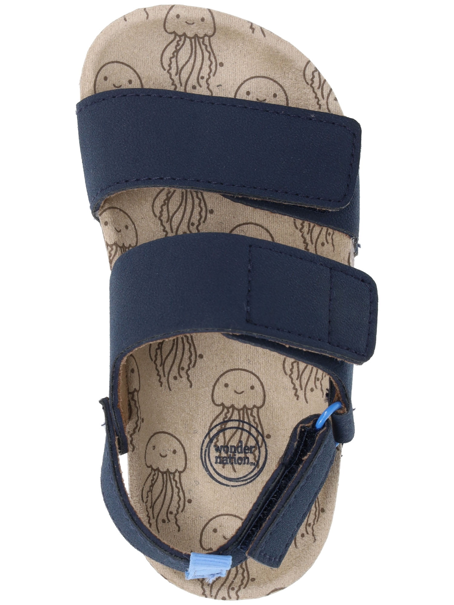Wonder Nation Baby & Toddler Boys Two Strap Footbed Sandals