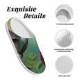 thumbnail image 5 of Lsque Hummingbird Floral Paradise Pattern Womens Comfort Cotton on Scuff With Memory Foam and Anti-skid Sole Slipper-46/47, 5 of 7