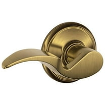 Schlage F10AVA609 Avanti Passage Lever, Antique Brass