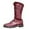 Red, variant on Men's Mid-Calf Boots, Wide Fit Renaissance & Medieval Style Boots for Cosplay and Themed Events,Red,US:12.5