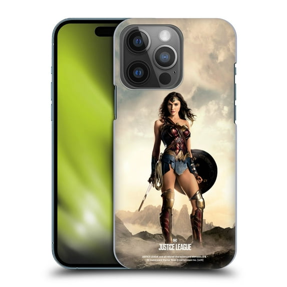 Head Case Designs Officially Licensed Justice League Movie Character Posters Wonder Woman Hard Back Case Compatible with Apple iPhone 14 Pro
