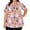 #01 Hot Pink, variant on Easter Scrub Tops Women Cute Spring Colorful Eggs Print V Neck Nursing Uniform Stretchy Short Sleeve T Shirt Nurse 2026 Plus Size Blouses Tops, #01 Pink 4XL