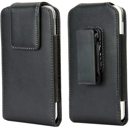 Vertical PU Leather Rotating Swivel Belt Clip Cell Phone Holster Pouch Case for iPhone 15 14 13 12, 11 Pro, X XS, 8, 7 Samsung Galaxy S23 S22 S21 S10e Note10, J2 Core,J3, LG Phoenix 4,Rebel 4