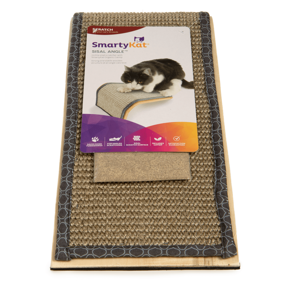 SmartyKat Sisal Angle Ramp Cat Scratcher with Catnip