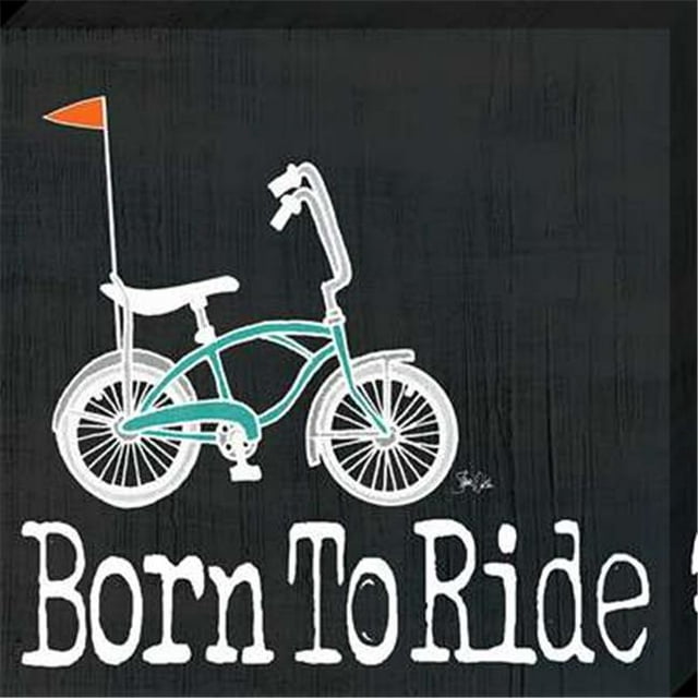 Artistic Reflections CV1047-1111 11 x 11 in. Born To Ride Canvas Gallery Wrapped Art Print