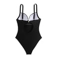 thumbnail image 5 of Womens One Piece Swimsuit 2025 V-Neck Ruched Mesh Bathing Suit with Spaghetti Straps, Tummy Control Swimwear, 5 of 5