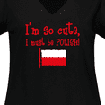thumbnail image 4 of Inktastic So Cute Polish Women's Plus Size V-Neck T-Shirt, 4 of 5