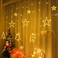thumbnail image 4 of Guirnalda de luces LED navideñas con forma de estrella para exteriores, para árbol de Navidad, bodas, fiestas, Año Nuevo, decoración navideña, 4 of 5
