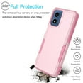 thumbnail image 3 of Taxfox Shockproof Silicone Bumper Cell Phone Case for Motorola Moto G Play, Pink, 3 of 14
