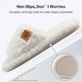 thumbnail image 5 of Ecetana House Slippers for Women Cozy Soft Fuzzy Slippers Slides Open Toe House Shoes with Memory Foam, 5 of 6