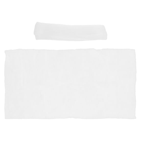 RENACLIPY 2Pcs White Cotton Snow Blanket for Christmas Village Display Soft Artificial Snow Decor