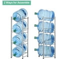 thumbnail image 2 of 4 Tier Silver Water Cooler Jug Rack, 5 Gallon Water Jug Holder Heavy Duty Storage Rack, 2 of 7