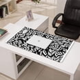thumbnail image 3 of Long Mouse Pads for Desk,Black Boho Tribal Feathers Pattern Desk Mats on Top Of Desks, Desk Mouse Pad Extra Large with 3mm Non-Slip Base and Stitched Edge for Gaming,Office,Work,Home 31.5"x15.7", 3 of 6