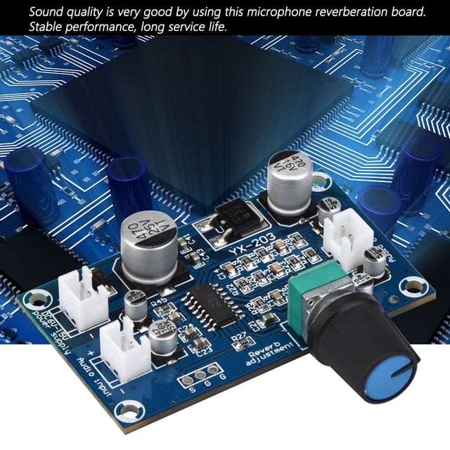 Microphone Reverberation Board Audio Power Chip Single Channel DC6 to 15V, Stable Performance, Long Service Life for Superior Sound Quality