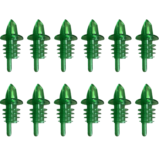 12PiezasAutomáticoMedidoBotellaVertedorCañoBotellaVertedorLicorBotellaVertedoresBotellaJiggerQuickShotEspírituMedidaVerdedor