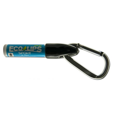 Eco Lips - SPF 30 Organic Lip Balm,  Sport with Clip, 0.15