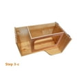 thumbnail image 4 of D.I.Y Kitchen Pull Out Trash Can System Wooden Frame Rollout Cabinet Organizer 11''Width (Trash Can Not Included), 4 of 10