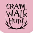 thumbnail image 4 of Inktastic Crawl, Walk, Hunt Boys or Girls Baby Bib, 4 of 4