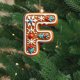 thumbnail image 4 of Adorno de árbol de Navidad con letras del abecedario 26 F, Característica: Adorno de árbol de Navidad con letras del abecedario 26, Adornos de Navidad personalizados DIY, Decoración de Navidad, Colgan, 4 of 5