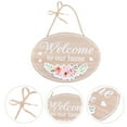 thumbnail image 2 of SHISUYAN 1Set Hanging Board Wooden Front Door Hanging Decor For Home And Office Use, 2 of 9