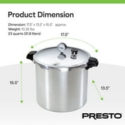 Presto 23 Quart Pressure Canner with Induction Compatible Base