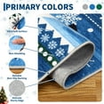 thumbnail image 4 of HOMERRY Xmas Rug Christmas Snowflake Home Decor Area Rug Washable Non-slip 9' x 12' Modern Indoor Rug for Living Room Dining Room, Blue, 4 of 5