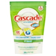 Cascade ActionPacs With The Power Of Clorox Dishwasher Detergent Lemon Burst (choose your size)