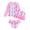 Unicorn Mixed Colors, variant on 3PCS Toddler Girl Bathing Suit 4T Ruffled Swimsuit Girls with Long Sleeve Rash Guard