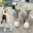 thumbnail image 4 of Girl‘s Boots 2024 Spring and Autumn New Arrival Rhinestone Princess Boots Winter Knight High Boots Martin Boots Long Boots, 4 of 6