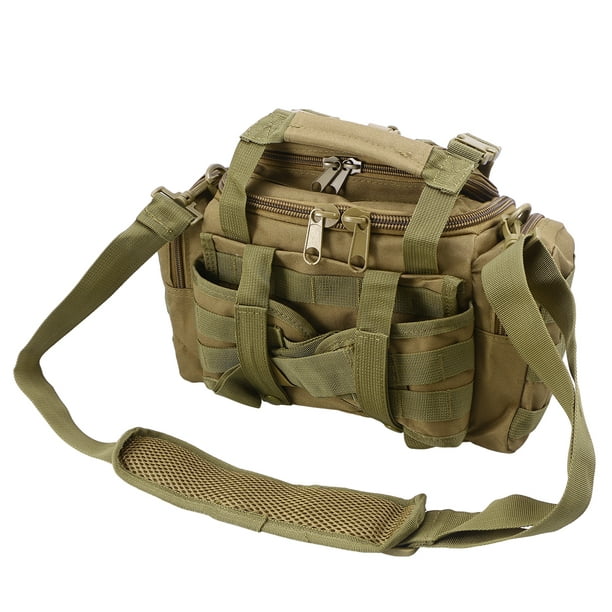 1pc Outdoor Large Capacity Fishing Gear Bag Multi-function Bait Fishing  Tackle Box Waist Bag Satchel Fishing Bag 