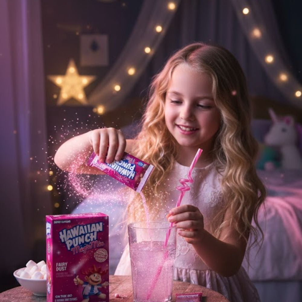Hawaiian Punch Magic Mix Fairy Dust Drink Mix (2 Pack)  Zero Sugar On-The-Go Powder Sticks with Vitamin C