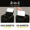 thumbnail image 3 of Fellowes AutoMax 100MA 100-Sheet Micro-Cut Autofeed 2-in-1 Paper Shredder for Office/Small Office, 3 of 8