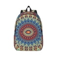 thumbnail image 2 of Rocae Round Mandala for Durable Canvas Backpack Leisure Large Bag Travel Rucksack Multi-function Backpack Small, 2 of 8